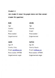 English Worksheet: ID CARDS 