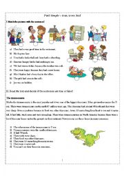 English Worksheet: Past Simple: was, were & had 