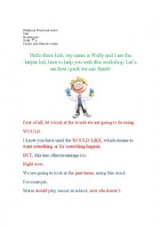 English Worksheet: Workshop for USED TO and WOULD