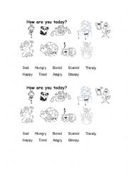 English Worksheet: Feelings