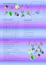 English Worksheet: House Tools Part 2
