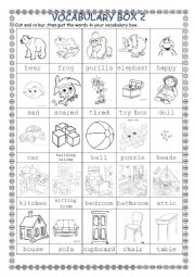 English Worksheet: vocabulary box 2