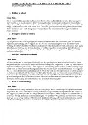 English Worksheet: Agony aunt . Modals