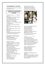 English Worksheet: You Belong with me - Taylor Swift