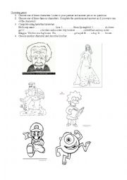 English Worksheet: famous people