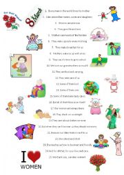 English Worksheet: Womens day