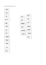 English Worksheet: COMPOUND WORDS