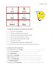 English Worksheet: Question words 