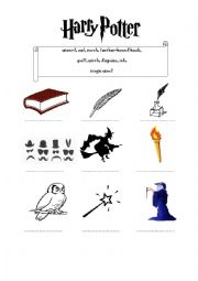 English Worksheet: Harry Potter vocabulary