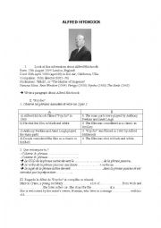 Alfred Hitchcock Worksheet 