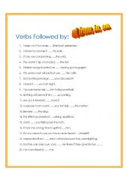 Verbs followed by of, from, in,on.2
