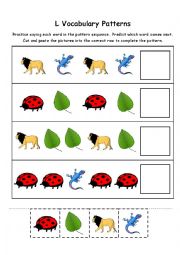 Letter L Vocabulary Patterns