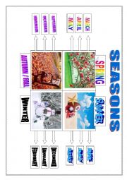 English Worksheet: seasons