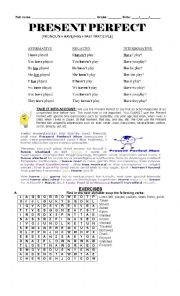 English Worksheet: Present perfect