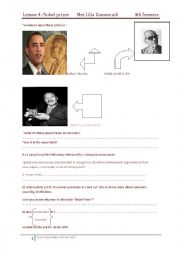 English Worksheet: nobel prizes