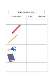 I can measure worksheet