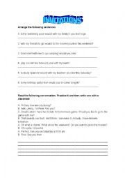 English Worksheet: invitations