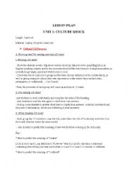 Unit  1: Culture Shock - Effectve Reading (Pre-Intermediate) - Jackie McAvoy