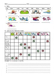 English Worksheet: Action Verbs