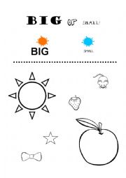 English Worksheet: Big or small?