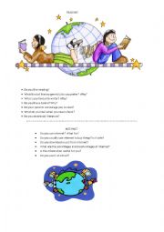 English Worksheet: Oral Activity