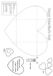 English Worksheet: Valentines Day card