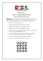 English Worksheet: TRINITY GRADE 3 AND 4. SPEAKING AND WRIITNG ACTIVITIES