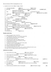 English Worksheet: VIEWPOINTS REVISION EXERCISES