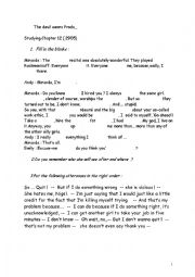 English Worksheet: THE DEVIL WEARS PRADA CHAPTERS 12 AND 13