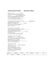 English Worksheet: Something Stupid Gap-fill Michael Bubl Song