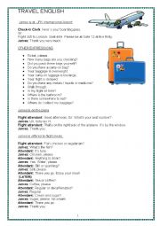 English Worksheet: Travel English 