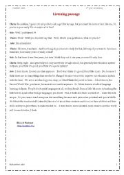 English Worksheet: Mid -term test 1st year secondary