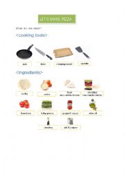 English Worksheet: pizza recipe