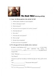 English Worksheet: The Book Thief