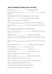 English Worksheet: Holes by Passenger