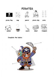 English Worksheet: Pirates