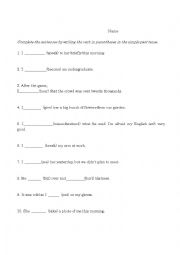 English Worksheet: vocabylary quiz
