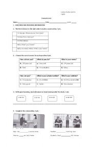 english written test elementary 