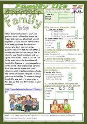 Family Life(Mid Term1Test 9th form):2parts:Listening+Link+language+Key