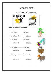 English Worksheet: Preposition