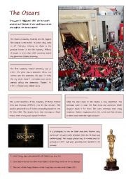 English Worksheet: The Oscars