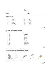 English Worksheet: Evaluation sheet