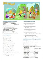 English Worksheet: PICNIC IN THE PARK