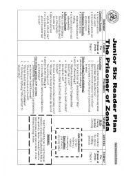 English Worksheet: The Prisoner of Zenda Lesson plan Ch 1