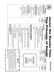 English Worksheet: The Prisoner of Zenda Lesson plan Ch 2