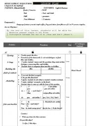 English Worksheet: Lesson plan on teaching the present simple tense and S of the third person singular 