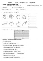 English Worksheet: uncle Hedys farm