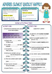 English Worksheet: ADVERBS