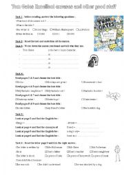 English Worksheet: Tom Gates : reading comprehension