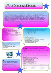 English Worksheet: automation 